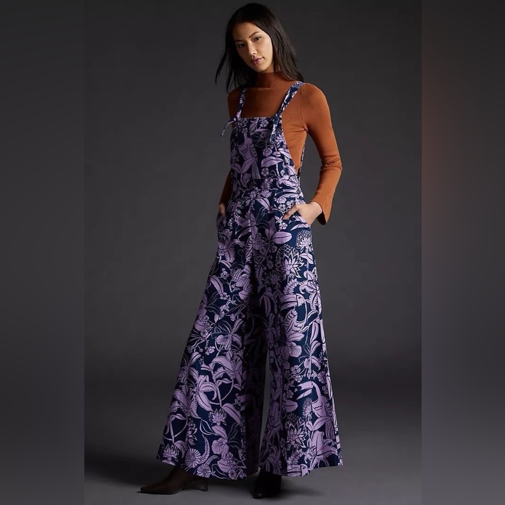 🪅SALE🪅Farm Rio x Anthropologie Tropical Jumpsuit Overalls